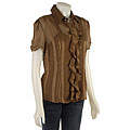 Spense Women's Ruffled Silk Cami and Blouse