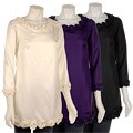 French Connection Women's Silk Tunic with Rosettes