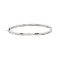 Sterling Silver Cubic Zirconia Channel-set Bangle