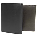 Perry Ellis Men's Genuine Leather Tri-fold Wallet