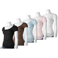 Energie 5 Button Cap Sleeve Long Top