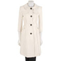 Tahari Women's Hopsack Button-front Walking Coat