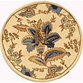 Hand-hooked Garden Ivory Rug (4' Round)