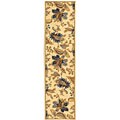 Hand-hooked Garden Wool Runner Rug (2'6 x 6')