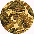 Handmade Ferns New Zealand Wool Rug (6' Round)