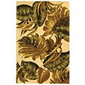 Handmade Ferns New Zealand Wool Rug (5' x 8')