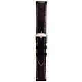 Black Glossy Ostrich Watch Strap