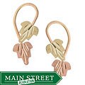 Black Hills Gold Loop Leaf Earrings