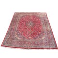 Iranian Kashan Hand-knotted Red Rug (9'6 x 12'4)
