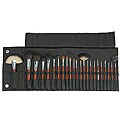 Deluxe Pro Brown 23-piece Makeup Brush Set