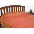 Solapur Red / Purple Bedspread (India)