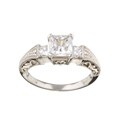 Tacori Platinum 3/8ct TDW Diamond Engagement Ring (G, VS)