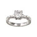 Tacori Platinum 1/6ct TDW Diamond Engagement Ring (G, VS)