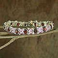 'Cross My Heart' Garnet and Ruby Bracelet (India)