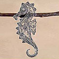 'Filigree Seahorse' Brooch (Peru)