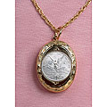 Silver Libertad Coin and Mustard Seed Locket