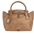 Fendi Light Brown 'Roman' Leather 'Selleria' Tote