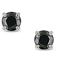 14k Gold 1/2ct TDW Black Diamond Stud Earrings