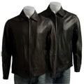 Claiborne Men's Zip Front Lamb Leather Jacket