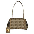 Fendi Small Zucchino 'B Mix' Pillow Shoulder Bag