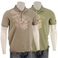 Vigoss Men's Floral Polo-style Shirt