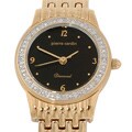 Pierre Cardin Women's Black Dial Diamond Watch