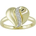 10k Yellow Gold Diamond Accent Heart Ring