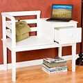 Landa Frost White Gossip Bench