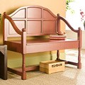 Monticello Antique Red Storage Bench