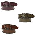 Linea Pelle Women's Stained Embossed Stud Belt