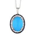 Encore by Le Vian 14k Gold Turquoise and Sapphire Necklace