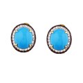 Encore by Le Vian 14k Gold Turquoise and Ruby Earrings