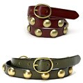 Linea Pelle Women's Skinny Studded Belt