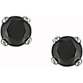 14k Gold 1/4ct TDW Black Diamond Solitaire Earrings