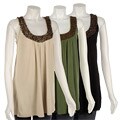 Rain Women's Beaded Sleeveless Racerback Top