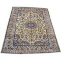 Persian Isfahan Hand-knotted Ivory/ Brown Rug (9'5 x 12'3)