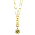 Elsa M 18k Goldtone Byzantine Cross Necklace
