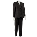 John Meyer Women's Plus Size Pinstripe Pant Suit