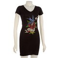 Ed Hardy 'Lovebird' Women's V-neck Rhinestone Dress