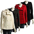 Anne Klein Women's Petite Hooded Peacoat