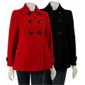 Anne Klein Women's Double-breasted A-line Peacoat