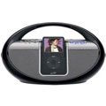 Black iPod Clock Radio Boom Box Dock (Refurb)