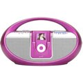 Pink iPod Clock Radio Boom Box Dock (Refurb)