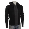 Hawke and Co Men's Seville Black Knit Hoodie
