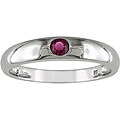 10k White Gold Ruby Ring