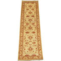 Afghan Vegetable-dyed Ivory Rug (2'8 x 9'9)