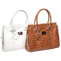 Elite Large Faux Croc Handbag