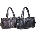 Elite Saddle Stitched Handbag with Two Pockets