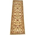 Afghan Vegetable-dyed Ivory/ Gold Rug (2'9 x 9'5)