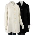 Anne Klein Wing Collar A-line Coat